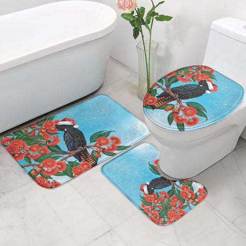 Australia Cockatoo Festive Christmas Bathroom Set