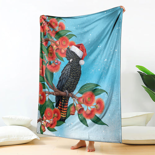 Australia Cockatoo Festive Christmas Blanket