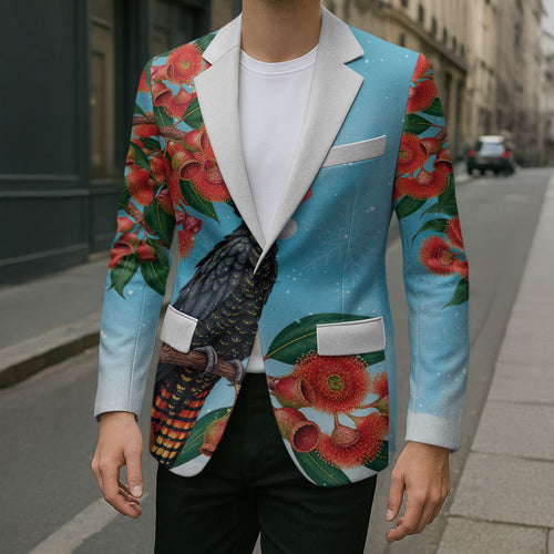 Australia Cockatoo Festive Christmas Blazer