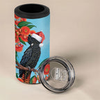 Australia Cockatoo Festive Christmas 4 in 1 Can Cooler Tumbler