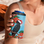Australia Cockatoo Festive Christmas 4 in 1 Can Cooler Tumbler
