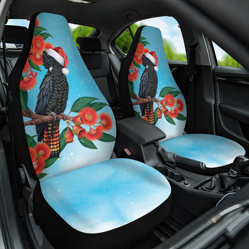 Australia Cockatoo Festive Christmas Car Seat Cover
