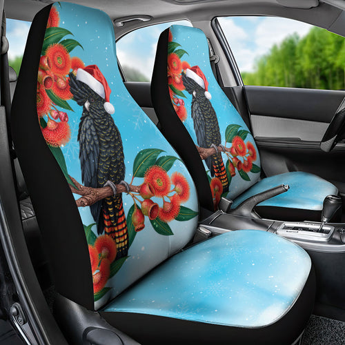 Australia Cockatoo Festive Christmas Car Seat Cover