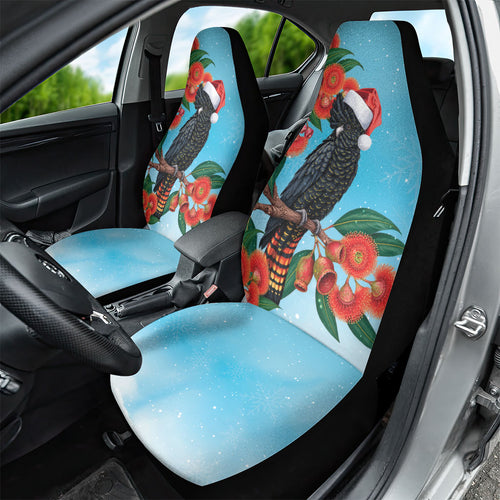 Australia Cockatoo Festive Christmas Car Seat Cover