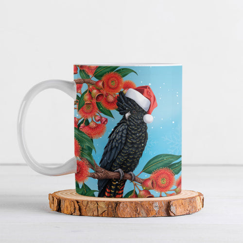 Australia Cockatoo Festive Christmas Ceramic Mug