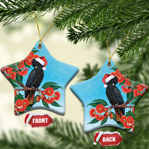 Australia Cockatoo Festive Christmas Ceramic Ornament