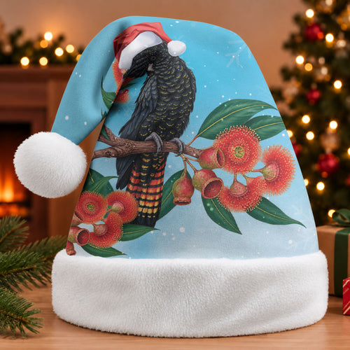 Australia Cockatoo Festive Christmas Santa Hat