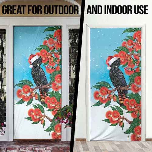 Australia Cockatoo Festive Christmas Door Cover