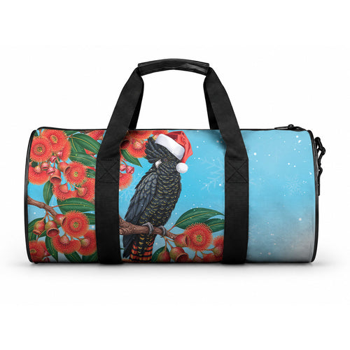 Australia Cockatoo Festive Christmas Duffle Bag