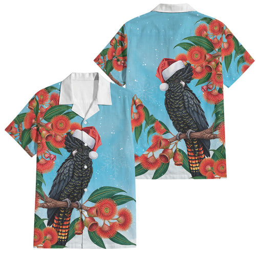 Australia Cockatoo Festive Christmas Family Matching Mermaid Dress and Hawaiian Shirt