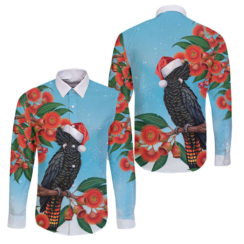 Australia Cockatoo Festive Christmas Family Matching Mermaid Dress and Hawaiian Shirt