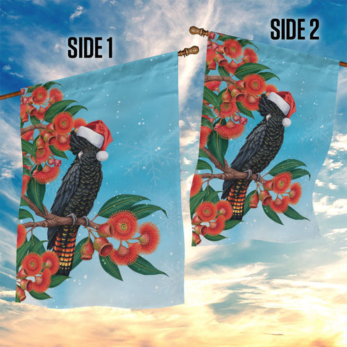 Australia Cockatoo Festive Christmas Garden Flag