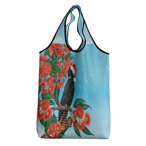 Australia Cockatoo Festive Christmas Grocery Bag