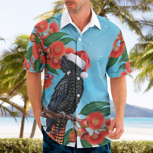 Australia Cockatoo Festive Christmas Hawaiian Shirt