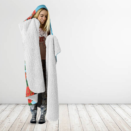 Australia Cockatoo Festive Christmas Hooded Blanket