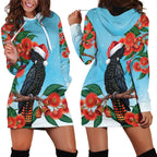 Australia Cockatoo Festive Christmas Hoodie Dress