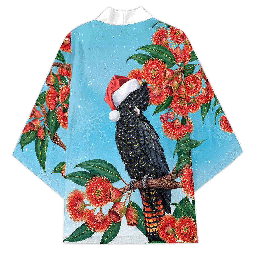 Australia Cockatoo Festive Christmas Kimono