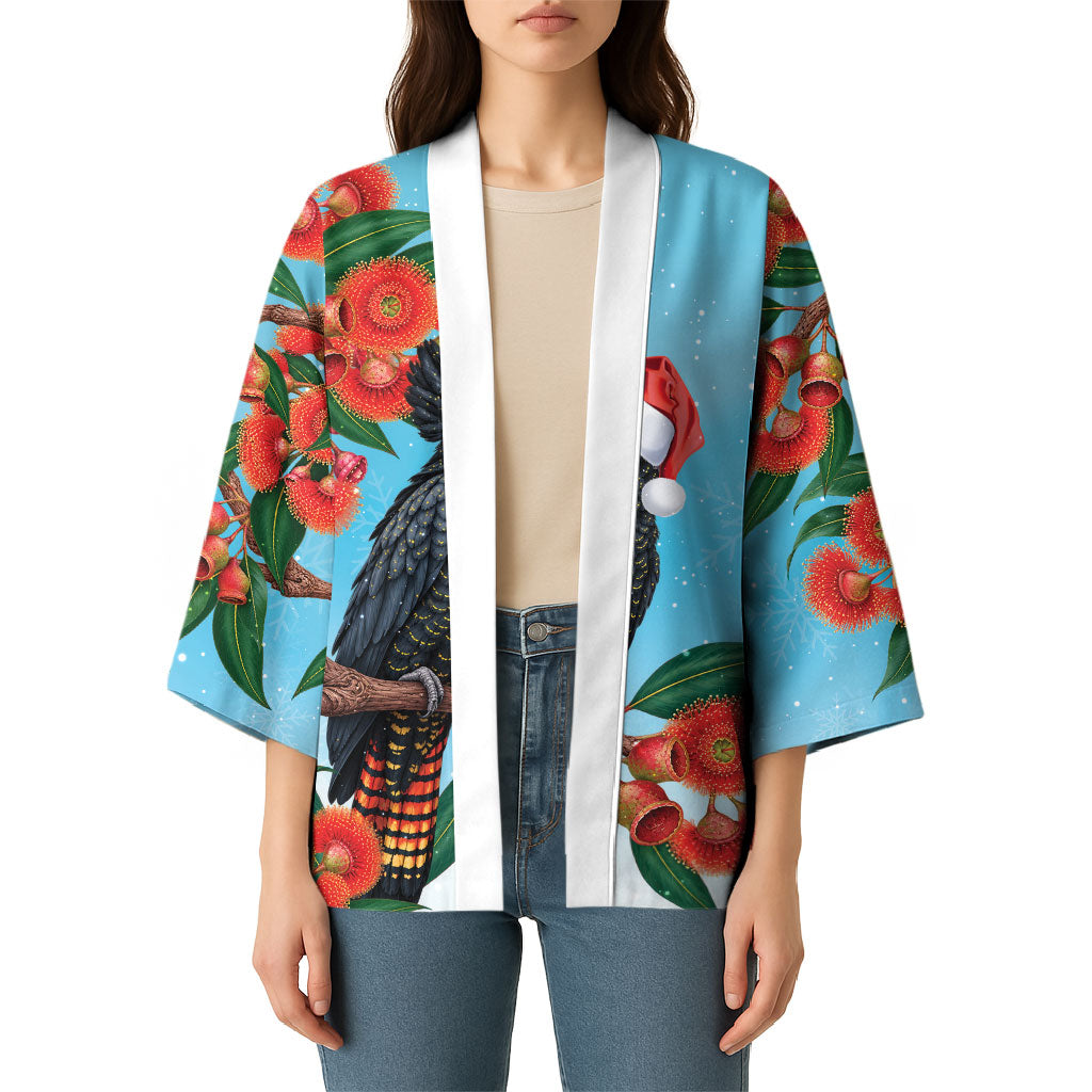 Australia Cockatoo Festive Christmas Kimono