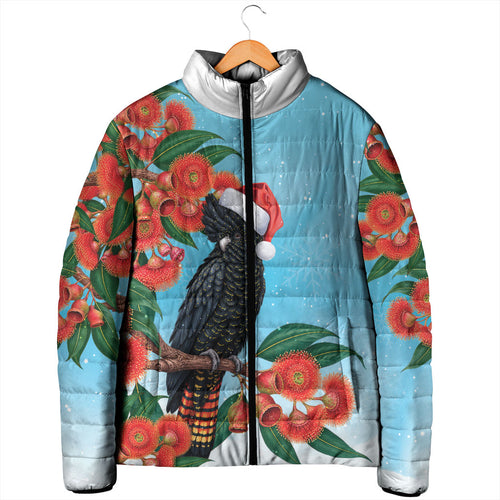 Australia Cockatoo Festive Christmas Padded Jacket