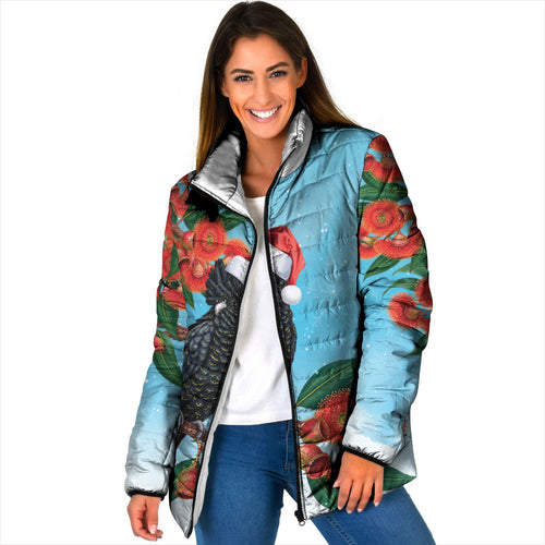 Australia Cockatoo Festive Christmas Padded Jacket