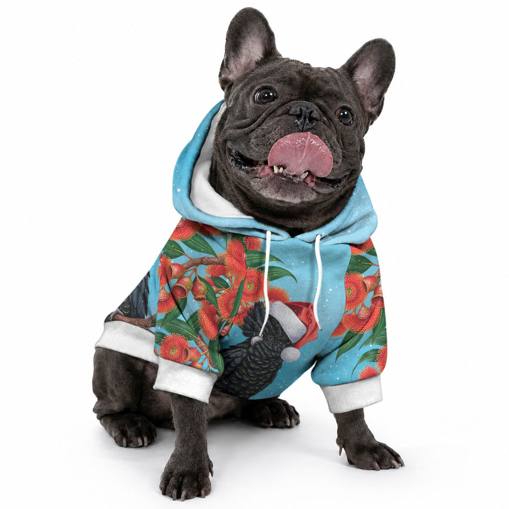 Australia Cockatoo Festive Christmas Pet Hoodie