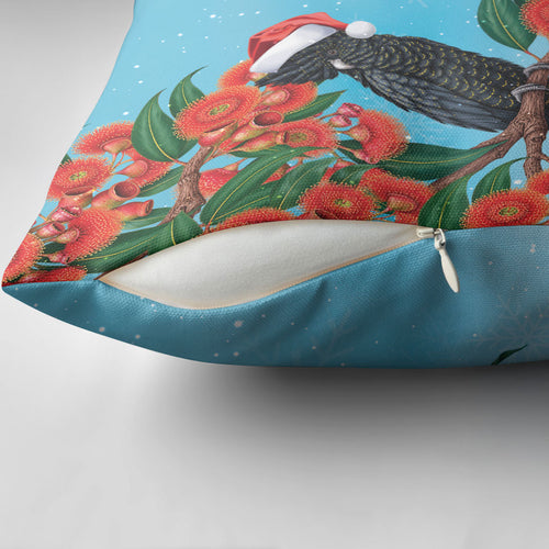 Australia Cockatoo Festive Christmas Pillow Cover