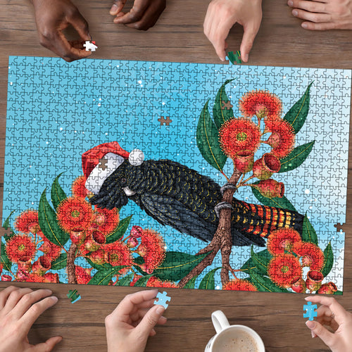 Australia Cockatoo Festive Christmas Puzzle