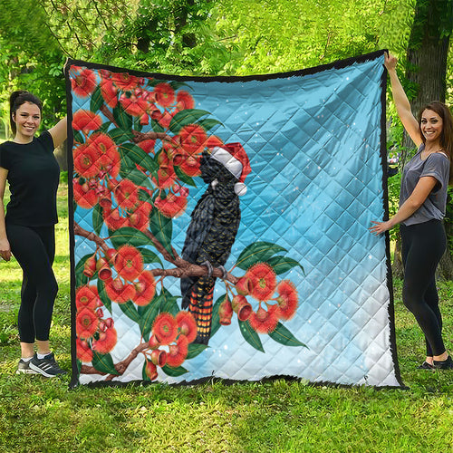 Australia Cockatoo Festive Christmas Quilt