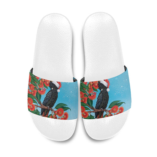 Australia Cockatoo Festive Christmas Slide Sandals
