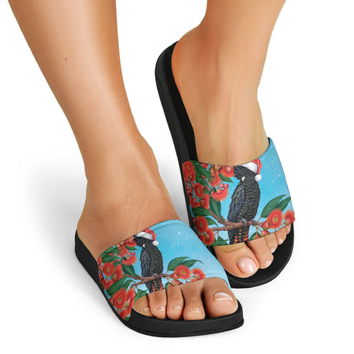 Australia Cockatoo Festive Christmas Slide Sandals
