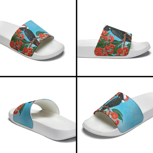 Australia Cockatoo Festive Christmas Slide Sandals