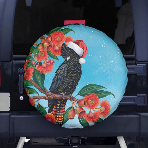 Australia Cockatoo Festive Christmas Spare Tire Cover