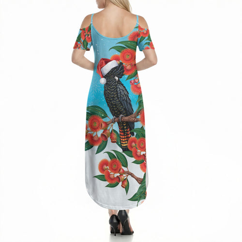 Australia Cockatoo Festive Christmas Summer Maxi Dress