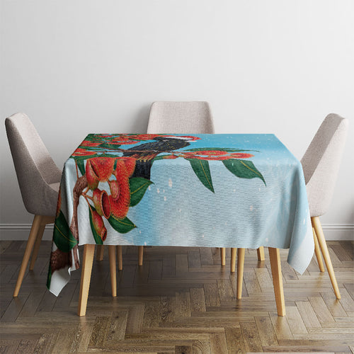 Australia Cockatoo Festive Christmas Tablecloth