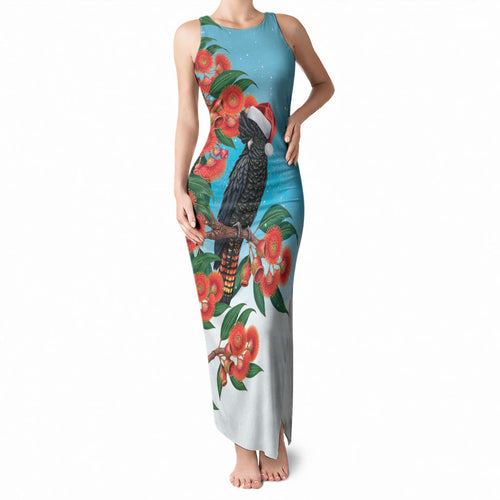 Australia Cockatoo Festive Christmas Tank Maxi Dress