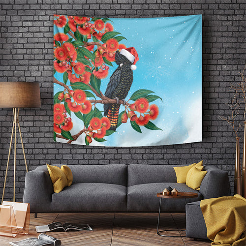 Australia Cockatoo Festive Christmas Tapestry