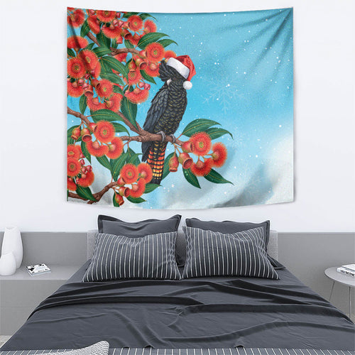 Australia Cockatoo Festive Christmas Tapestry