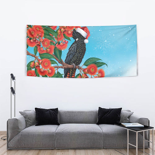 Australia Cockatoo Festive Christmas Tapestry