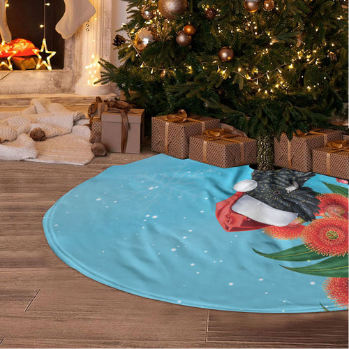 Australia Cockatoo Festive Christmas Tree Skirt