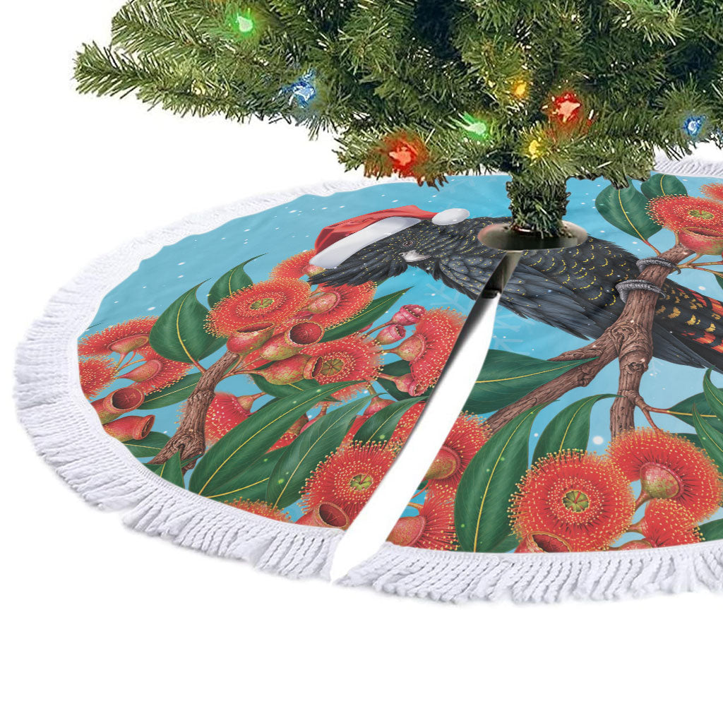 Australia Cockatoo Festive Christmas Tree Skirt