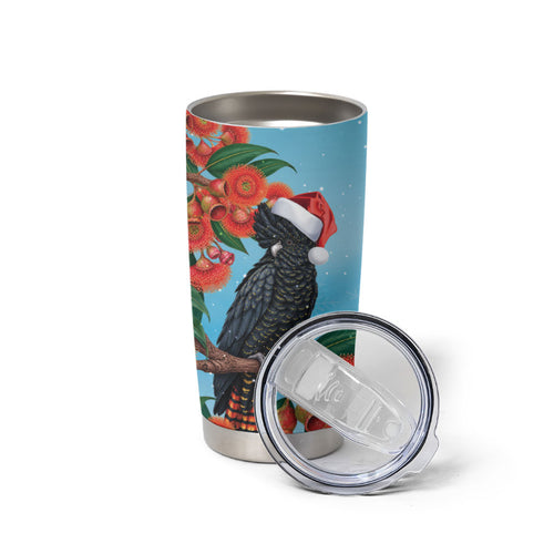 Australia Cockatoo Festive Christmas Tumbler Cup