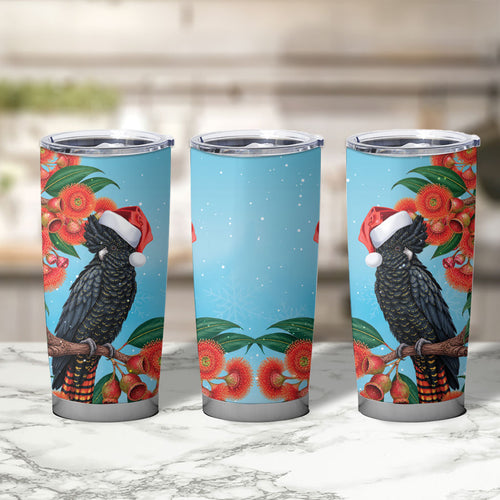 Australia Cockatoo Festive Christmas Tumbler Cup