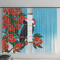 Australia Cockatoo Festive Christmas Window Curtain