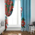 Australia Cockatoo Festive Christmas Window Curtain