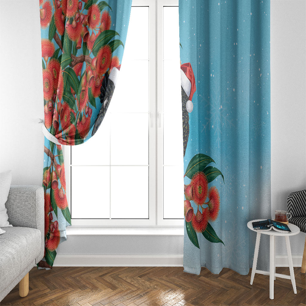 Australia Cockatoo Festive Christmas Window Curtain