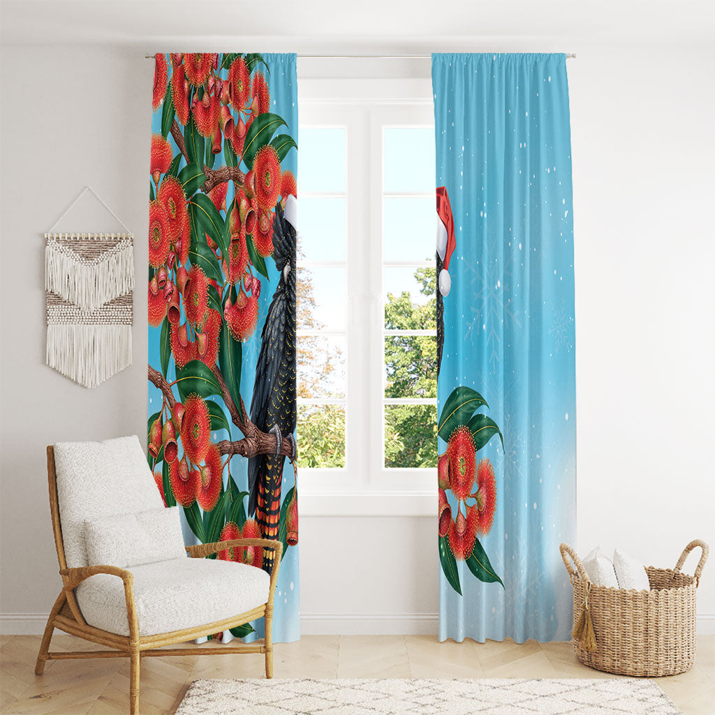 Australia Cockatoo Festive Christmas Window Curtain