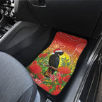 Australia Christmas Black Cockatoo Car Mats Aboriginal Art