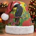 Australia Christmas Black Cockatoo Christmas Santa Hat Aboriginal Art