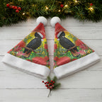 Australia Christmas Black Cockatoo Christmas Santa Hat Aboriginal Art