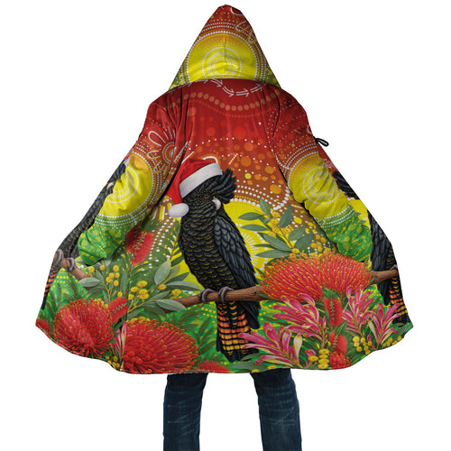 Australia Christmas Black Cockatoo Cloak Aboriginal Art